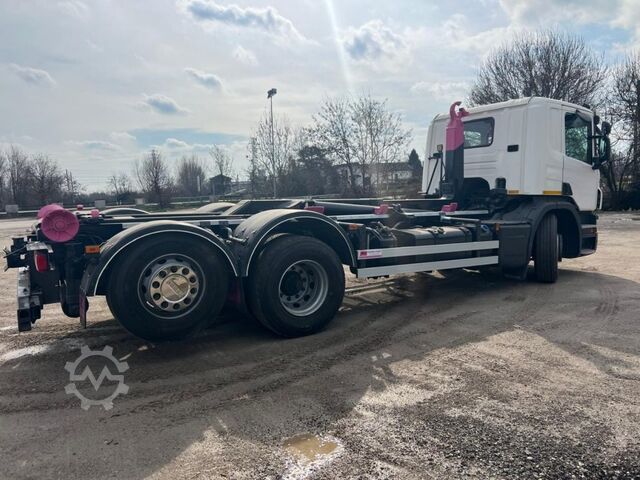 Roll-off tipper truck SCANIA SCANIA P410 CP16 SCARRABILE