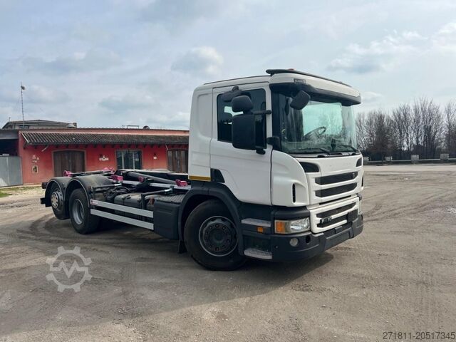 Roll-off tipper truck SCANIA SCANIA P410 CP16 SCARRABILE