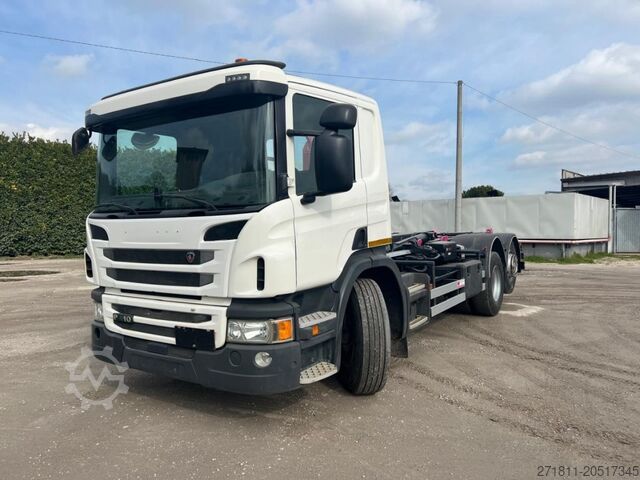 Roll-off tipper truck SCANIA SCANIA P410 CP16 SCARRABILE