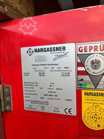 Heating system 2 x Hargassner 110 kW Hackschnitzelkessel (2 Stück verfügbar)