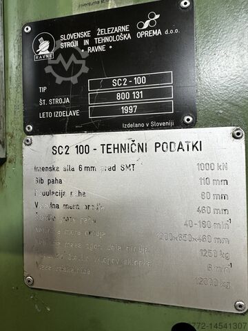 Transfer press RAVNE SC2-100