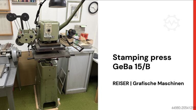 Prägemaschine Baier GEBA 15 B