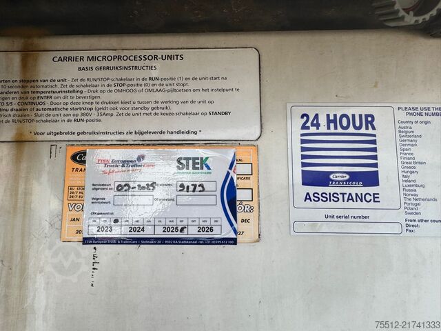 Refrigerated/frozen transport Schmitz Cargobull 3-Asser / Carrier 1950 / Diesel+Electric / BPW ...