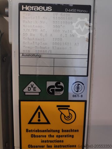 Heated cabinet Heraeus UT6420