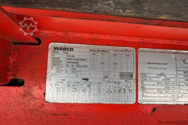 Open trailer with tarp FLIEGL ZPS 200 3M Innenhöhe