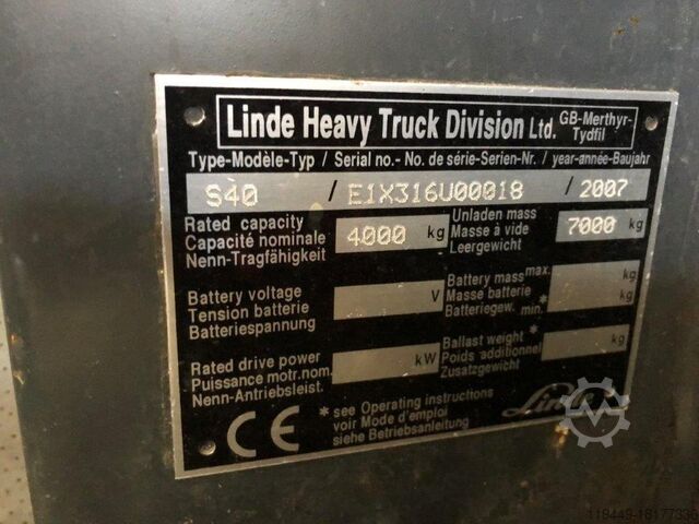 Forklift Linde S40