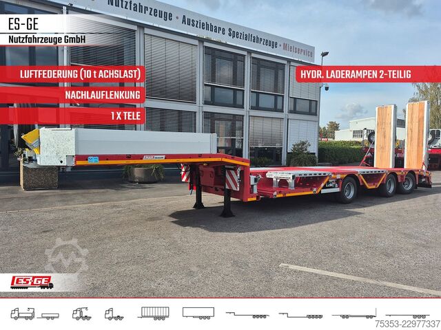 Low loader semitrailer FAYMONVILLE MAX Trailer MAX100 Semi-Tieflader Radmulden