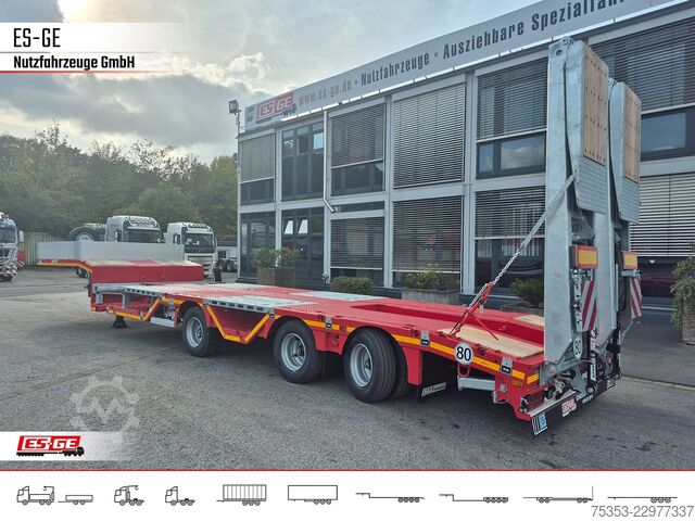 Low loader semitrailer FAYMONVILLE MAX Trailer MAX100 Semi-Tieflader Radmulden