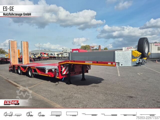 Low loader semitrailer FAYMONVILLE MAX Trailer MAX100 Semi-Tieflader Radmulden