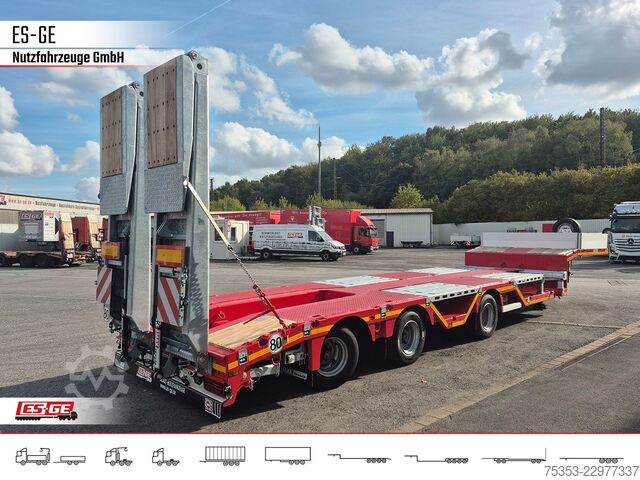 Low loader semitrailer FAYMONVILLE MAX Trailer MAX100 Semi-Tieflader Radmulden