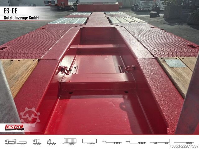 Low loader semitrailer FAYMONVILLE MAX Trailer MAX100 Semi-Tieflader Radmulden