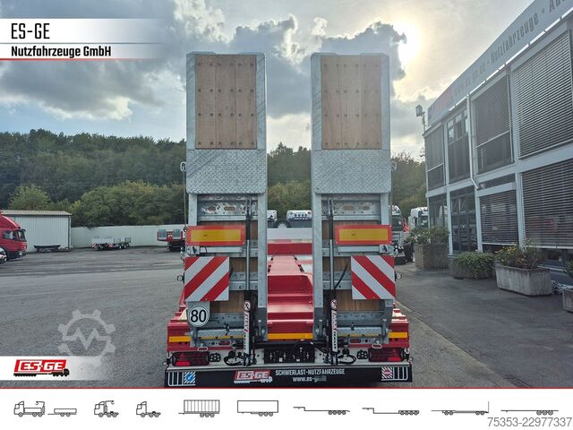 Low loader semitrailer FAYMONVILLE MAX Trailer MAX100 Semi-Tieflader Radmulden