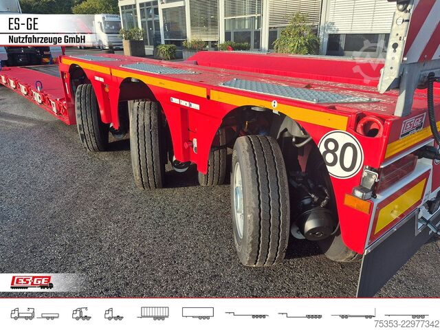 Low loader semitrailer FAYMONVILLE MAX Trailer MAX510 Tiefbett 3x12 t PA