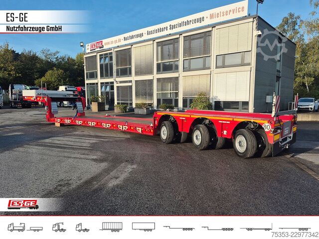 Low loader semitrailer FAYMONVILLE MAX Trailer MAX510 Tiefbett 3x12 t PA