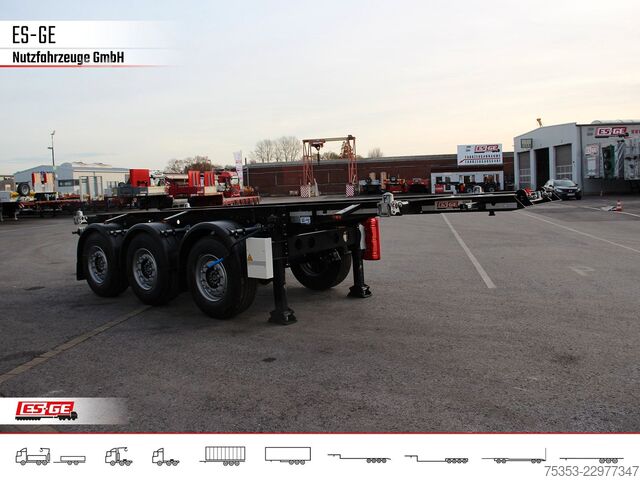 Swap body semitrailer KRONE 3-Achs-Containerchassis 20'