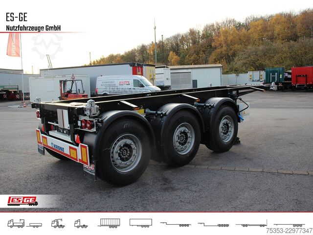 Swap body semitrailer KRONE 3-Achs-Containerchassis 20'