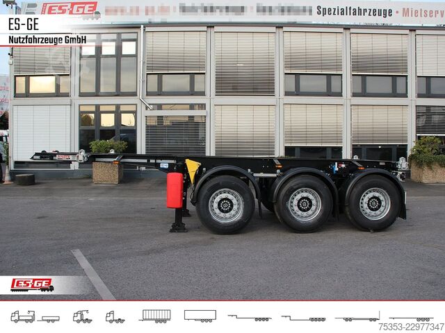 Swap body semitrailer KRONE 3-Achs-Containerchassis 20'