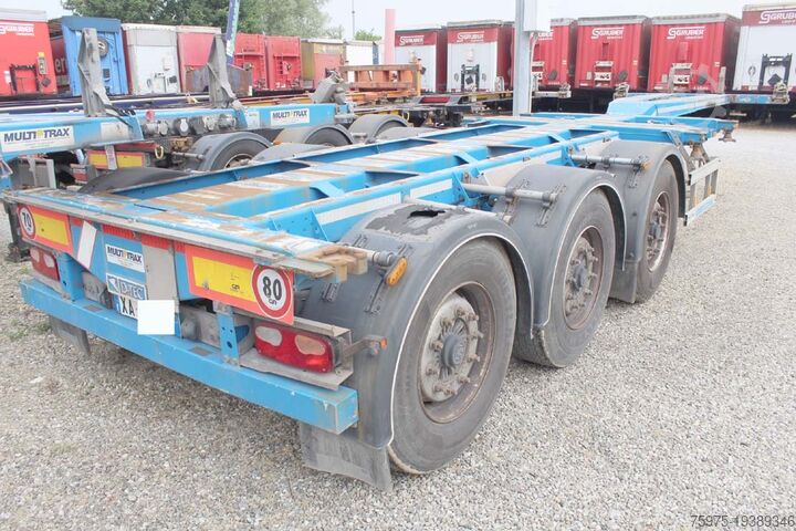 Sattelauflieger mit Wechselbrücke dtec semirimorchi portacontainer allungabili