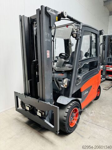 Electric 4-wheel forklift Linde E 50 HL-01 Kabine Triplex STVO