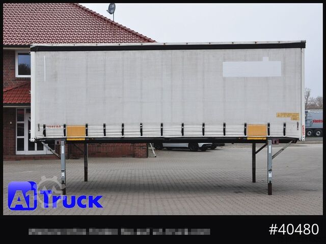 Swap body with flatbed & tarp WECON WPR 745, verzinkt, 2520  innen, Code XL