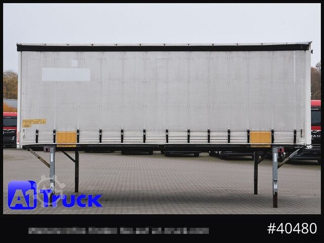 Swap body with flatbed & tarp WECON WPR 745, verzinkt, 2520  innen, Code XL