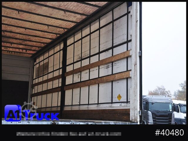 Swap body with flatbed & tarp WECON WPR 745, verzinkt, 2520  innen, Code XL
