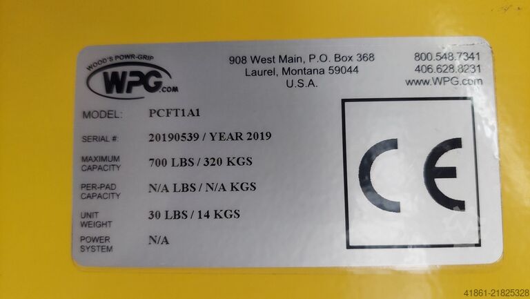 Vacuum material suction lifter WPG PCFT 1 A1