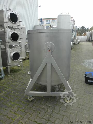 Stainless steel tipping container / tipping trough  