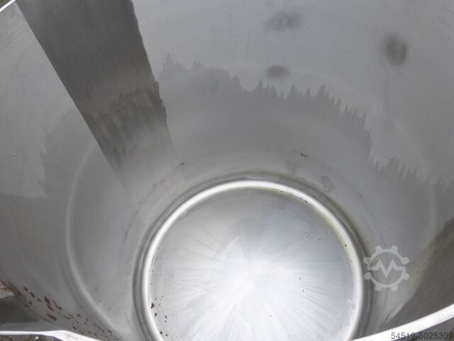 1,000-liter stainless steel tipping container