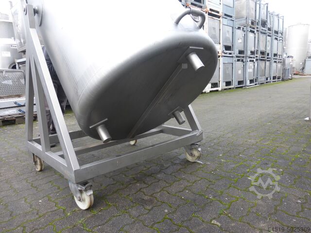 Stainless steel tipping container / tipping trough  