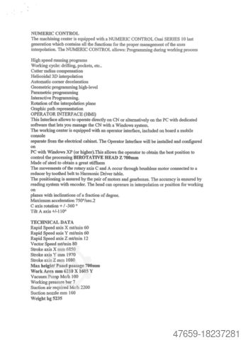 CNC Machining Centre for SIPS Panels Cosmec Conquest 515
