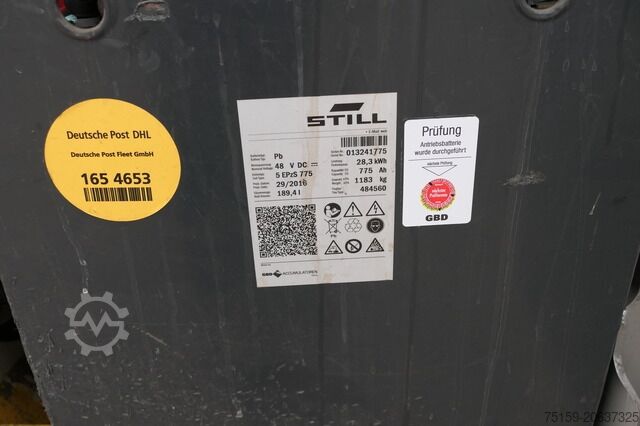 Front loader forklift still RX 20-18P/H 4RAD DUPLEX 4VENTIL BATTERIE 29/2016 Lange Gabeln