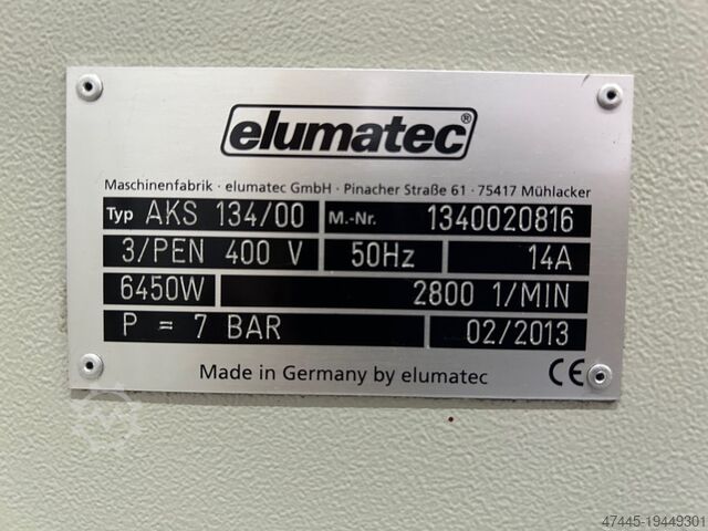Notching saw Elumatec AKS 134/00