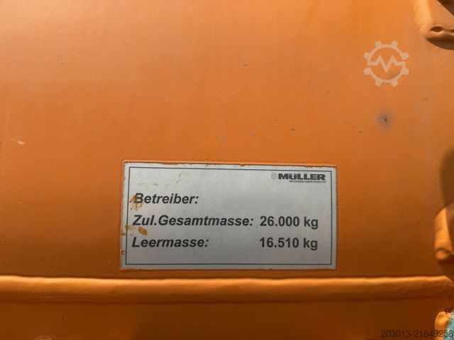 Vacuum tank truck MERCEDES-BENZ 2643 6x2 Kanalreiniger Kombi MÜLLER
