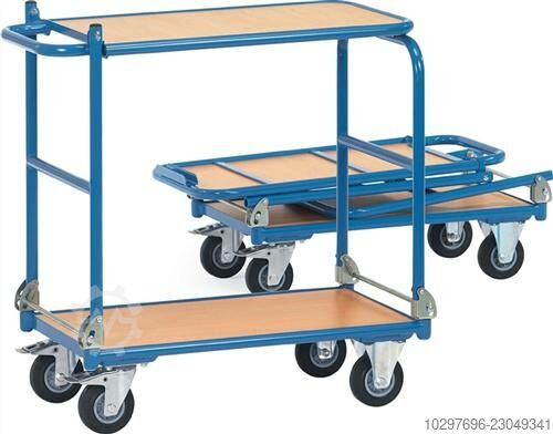 Table trolley with 2 shelves - 1 piece  