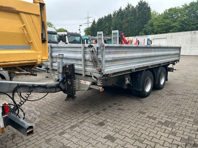 Three-way tipper trailer MÖSLEIN ALU 3Skipper Tandem Tieflader mit 2 Rampen