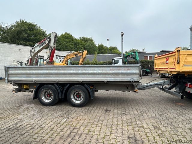 Three-way tipper trailer MÖSLEIN ALU 3Skipper Tandem Tieflader mit 2 Rampen