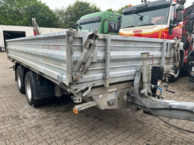 Three-way tipper trailer MÖSLEIN ALU 3Skipper Tandem Tieflader mit 2 Rampen