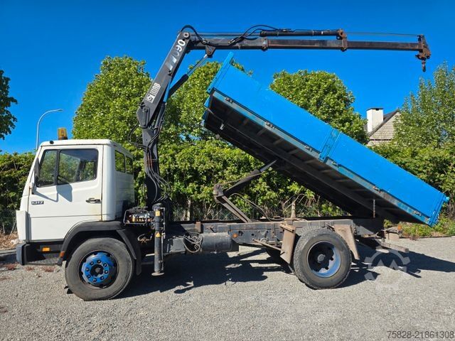 Tipper truck MERCEDES-BENZ Ecoliner 1317 / Kipper - Kran Hiab 090