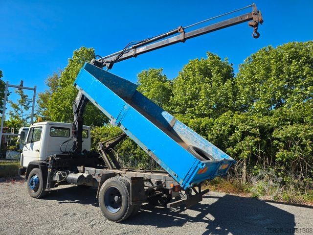 Tipper truck MERCEDES-BENZ Ecoliner 1317 / Kipper - Kran Hiab 090