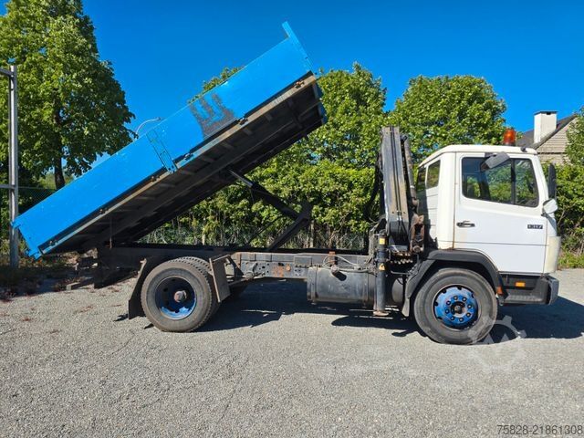 Tipper truck MERCEDES-BENZ Ecoliner 1317 / Kipper - Kran Hiab 090