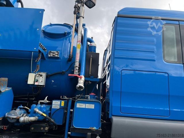 Vacuum tank truck MAN TG-M 18.340 4x2  Saug + Spülwagen Müller Vacumas