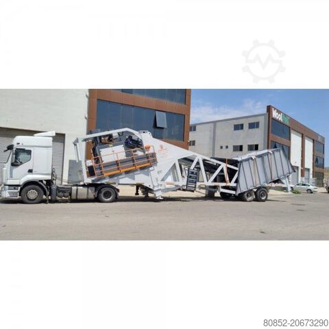 Concrete mixing plant Polygonmach mobile 60m3/hour concrete batching plant