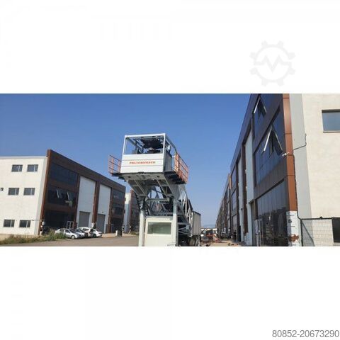 Concrete mixing plant Polygonmach mobile 60m3/hour concrete batching plant