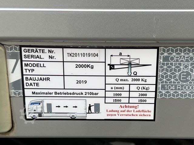 Box semitrailer  WÜLLHORST *NEUWERTIG* 2T LBW * LIFT * LENK * AHK