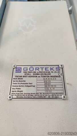 Embroidery machine for cord production Görteks Ltd. 