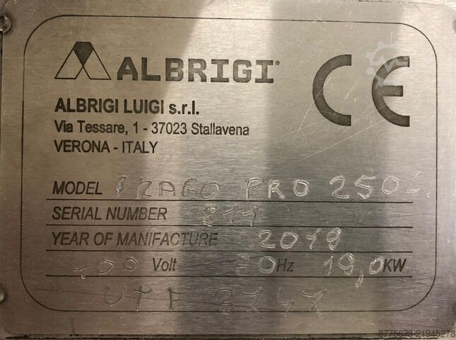 Beverage production machine Albrigi Drago Pro 250 L