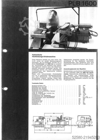 Drückmaschine LEIFELD Plb 1600