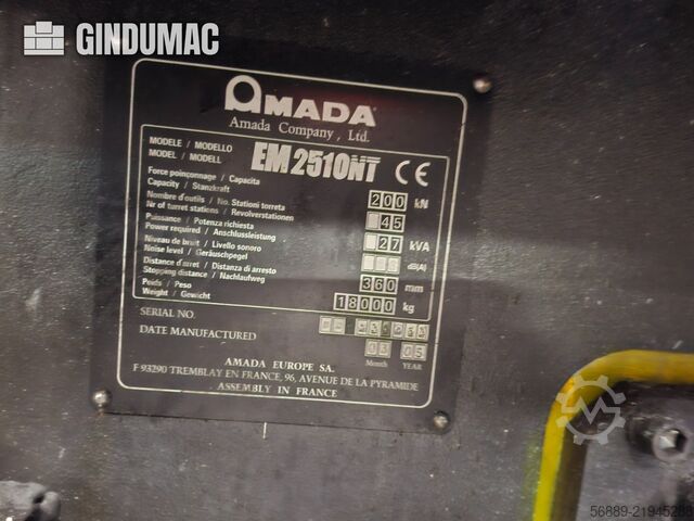 AMADA EM 2510NT AMADA EM 2510NT