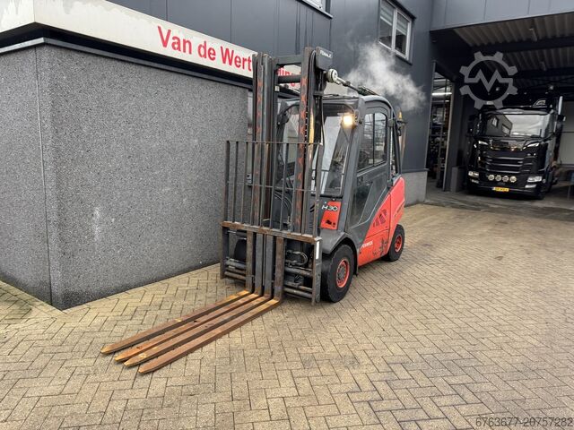 Linde H30T-01 Duplo 365 mit Seitenschieber / Gabelversteller LPG 2012 LINDE H30T-01 Duplo 365 Sideshift / Vorkversteller LPG 2012